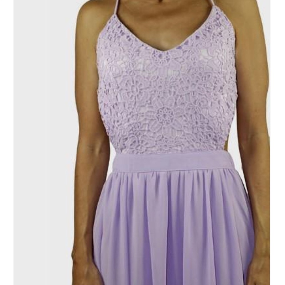 Lavender Lace Maxi Dress